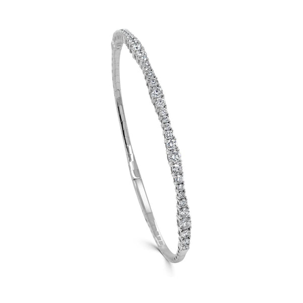Graduated Diamond Bangle - 1